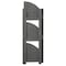 Regency Regency Flip Flop 34 in. High Corner Folding Bookcase- Grey FFC3412GY - alternate 7